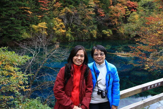 李芝瑩翁儷芯-首屆兩岸林業論壇考察-九寨溝-20131015-賴鵬智攝