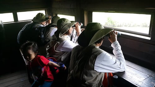 鰲鼓濕地解說員參訪關渡自然公園-20150624102357-賞鳥屋內-賴鵬智攝