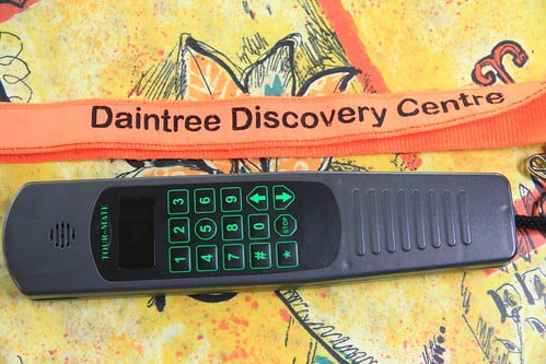 壓縮-澳洲昆士蘭 Daintree Discovery Centre-語音導覽器正面導覽站代碼按鍵-20141119-賴鵬智攝-min