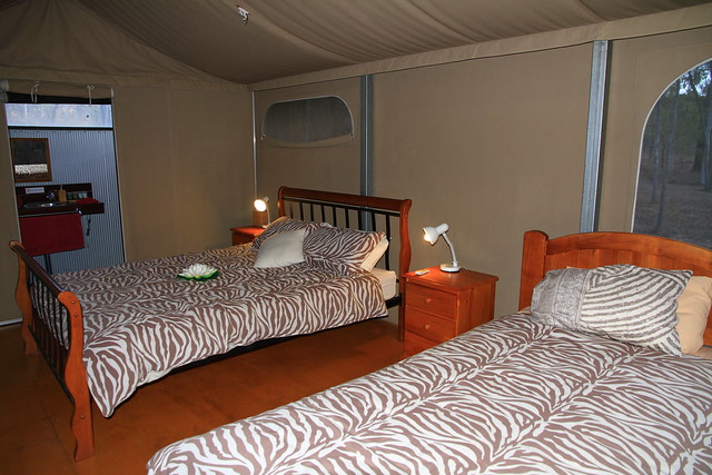 澳洲昆士蘭Jabiru Safari Lodge帳棚式住處內觀-20141115-賴鵬智攝
