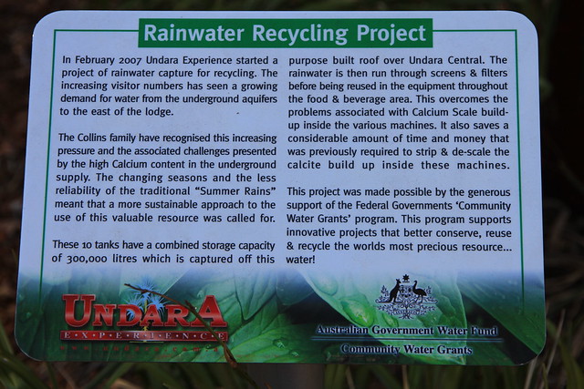 澳洲昆士蘭Undara Experience-雨水回收處理系統說明-20141116-賴鵬智攝