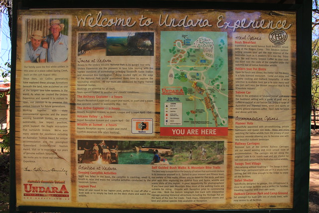 澳洲昆士蘭Undara Experience-遊程介紹看板-20141116-賴鵬智攝