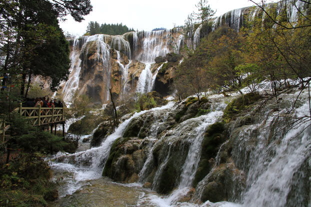 四川九寨溝景點-珍珠灘瀑布-20131015-賴鵬智攝-3-縮