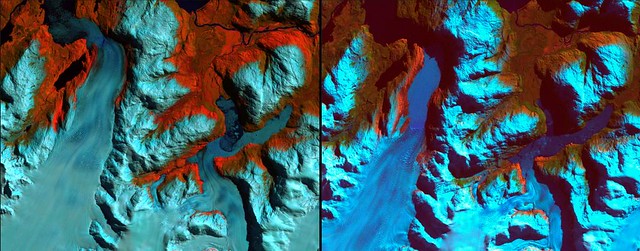Patagonia Glacier retreat, Chile-19860918-20020805