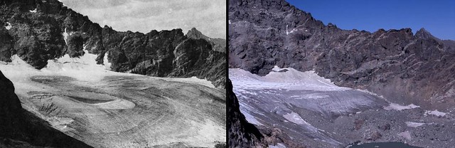 Arapaho Glacier melt, Colorado-1898-2003-NASA