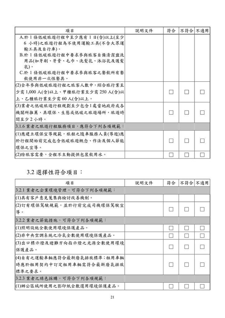 旅行業環保標章規格標準草案-20120827_20