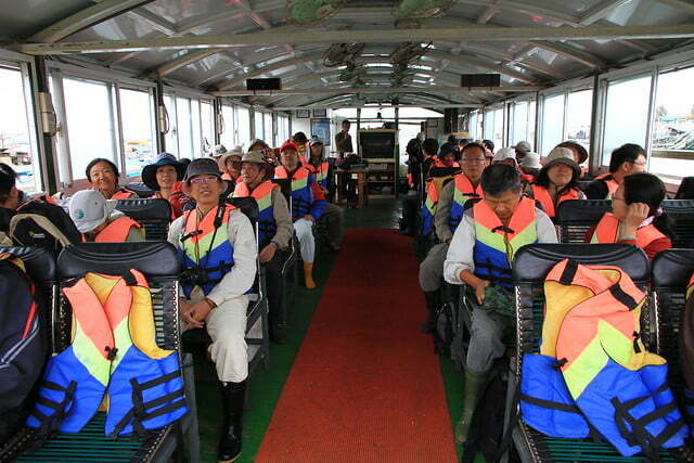 鰲鼓解說員訓練-參訪外傘頂洲-穿著救生衣-20121009-賴鵬智攝